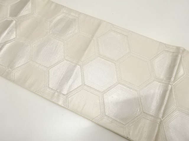 JAPANESE KIMONO / ANTIQUE FUKURO OBI / SILK / WOVEN KIKKO